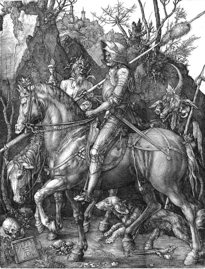 O Cavaleiro, a Morte e o Diabo (Dürer) – Wikipédia, a ...